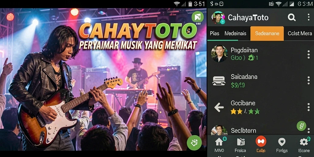 Screenshot gameplay CAHAYATOTO dengan latihan musik yang seru.