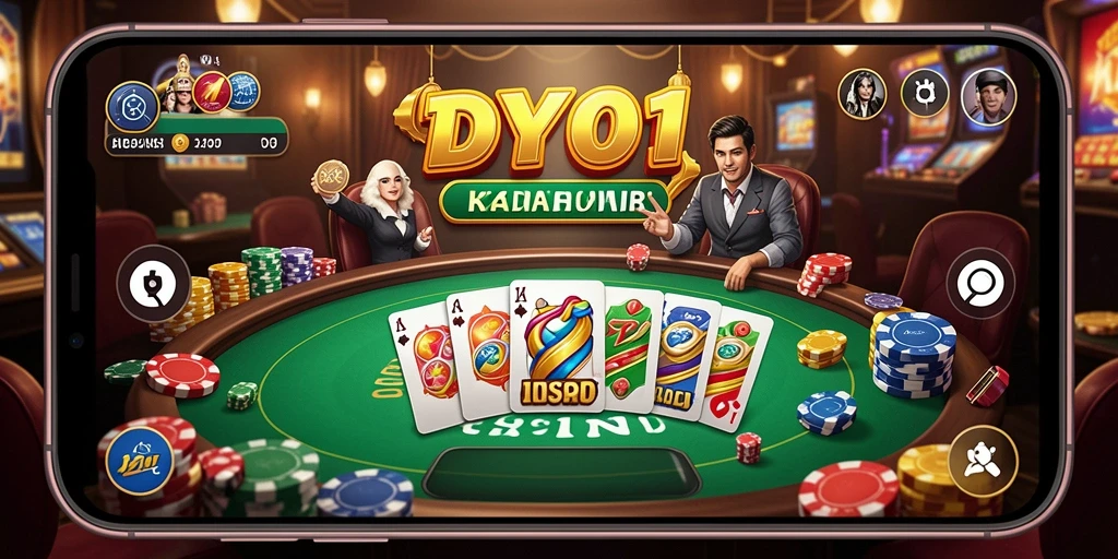Screenshot gameplay DY01 yang menampilkan keseruan permainan Kasino.