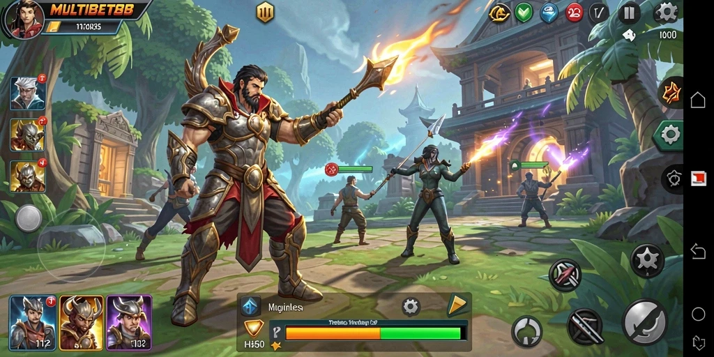 Screenshot utama MULTIBET88 menampilkan aksi pertempuran strategis yang mendebarkan.