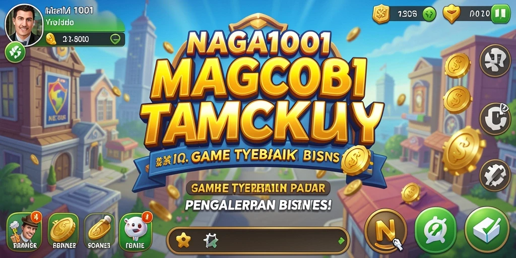 Tampilan menarik dari gameplay NAGA1001 yang menunjukkan berbagai pilihan bisnis.