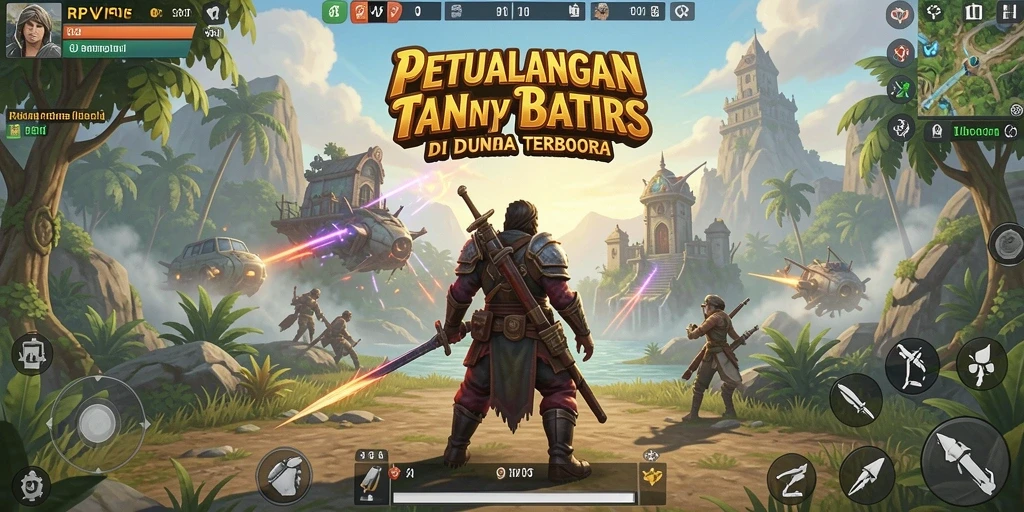 Tampilan gameplay menarik dari RPVIP5 di dunia terbuka.