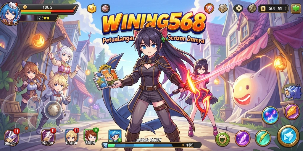 Gameplay seru WINNING568 dengan karakter anime yang ikonik.